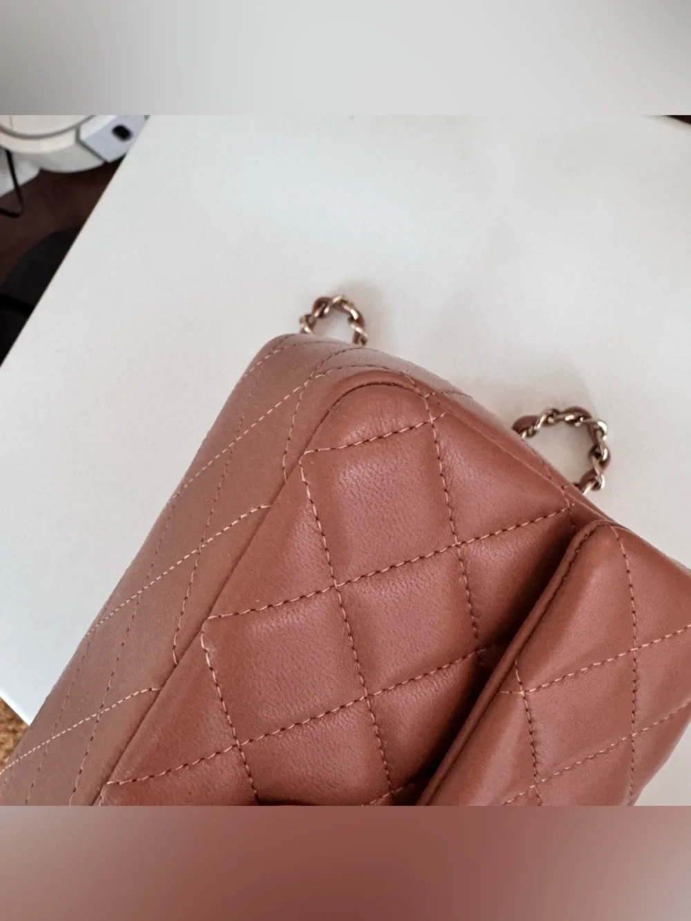 Chanel Classic Flap Mini Rectangular Caramel - Picture 11 of 16